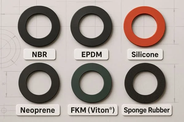 EPDM NBR Silicone Neoprene PU materials